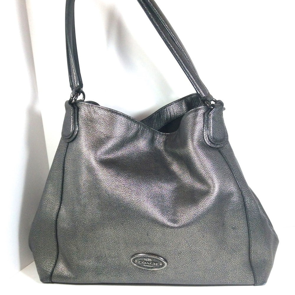 Coach Edie Metallic Shoulder Bag